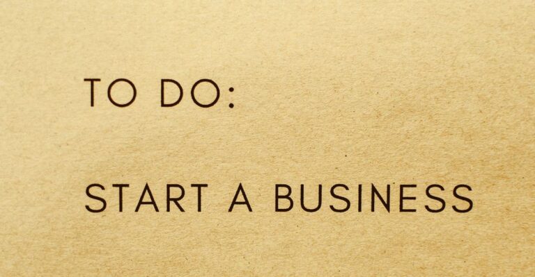 start a business