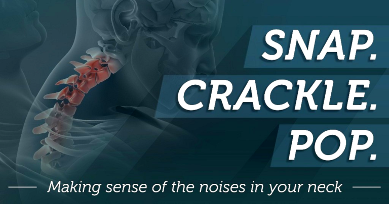 how to get rid of crunching sound in neck