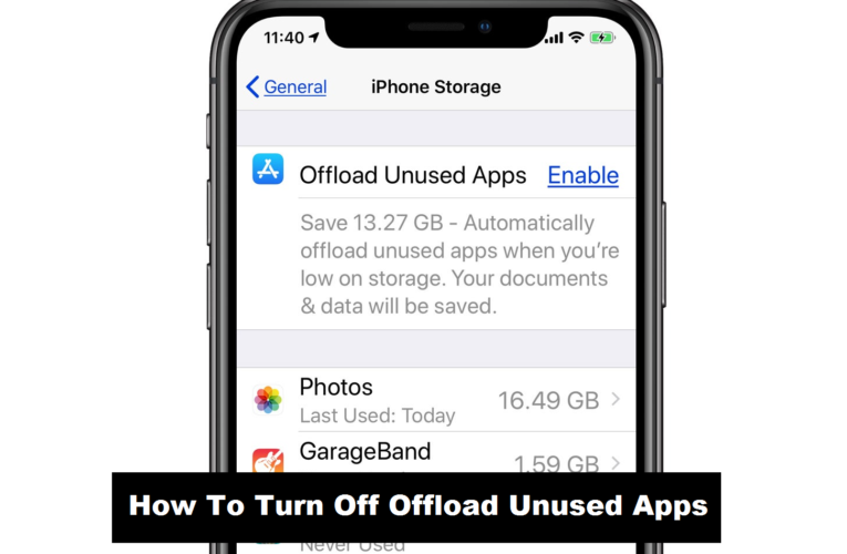 How To Turn Off Offload Unused Apps