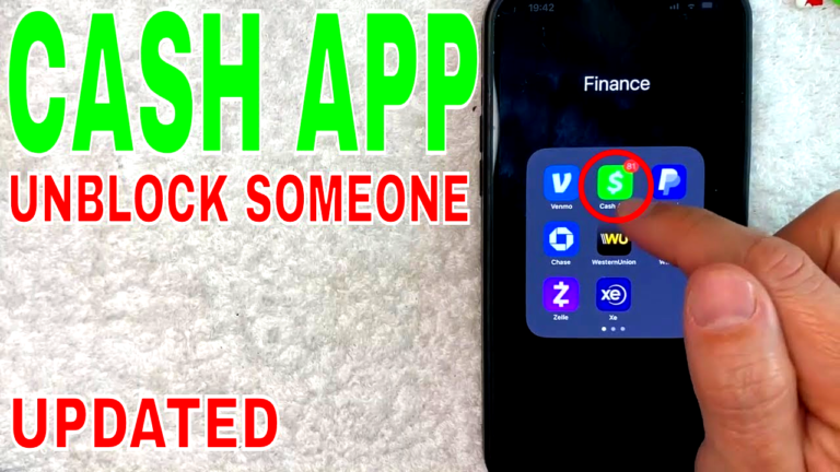 how to unblock someone on cash app