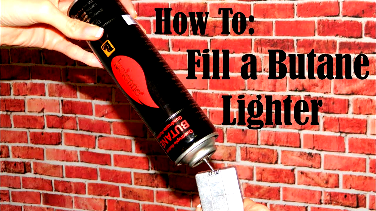 how to fill a butane lighter