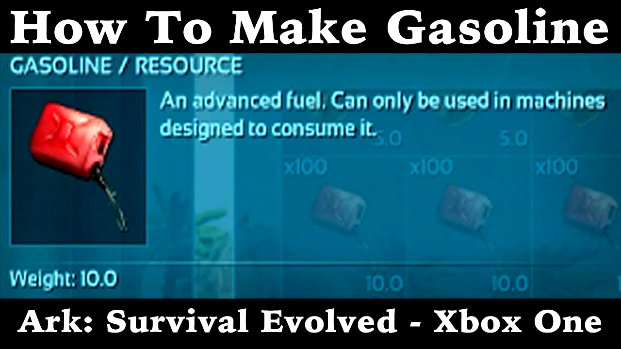 how to make gasoline in ark