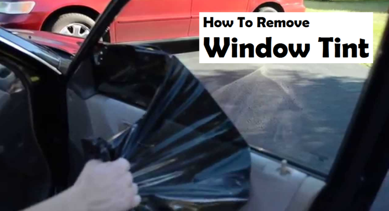 how to remove window tint
