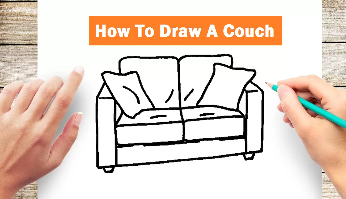 how to draw a couch