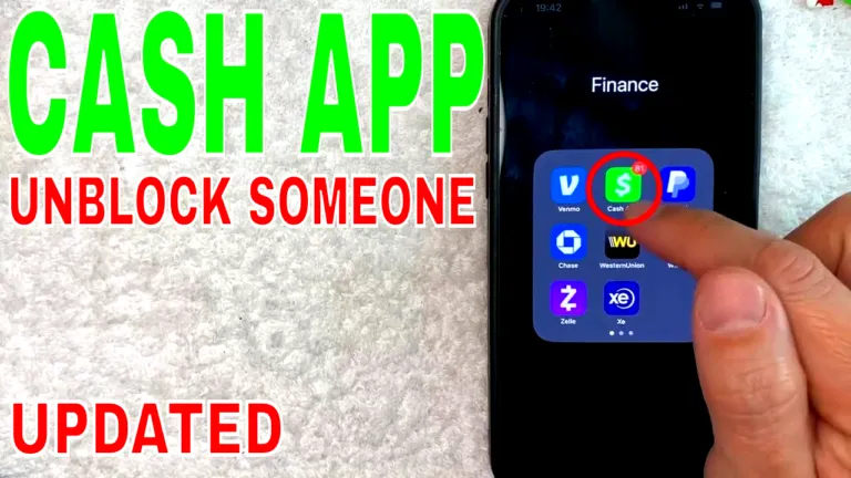 how to unblock someone on cash app