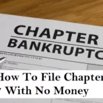 how to file chapter 7 with no money