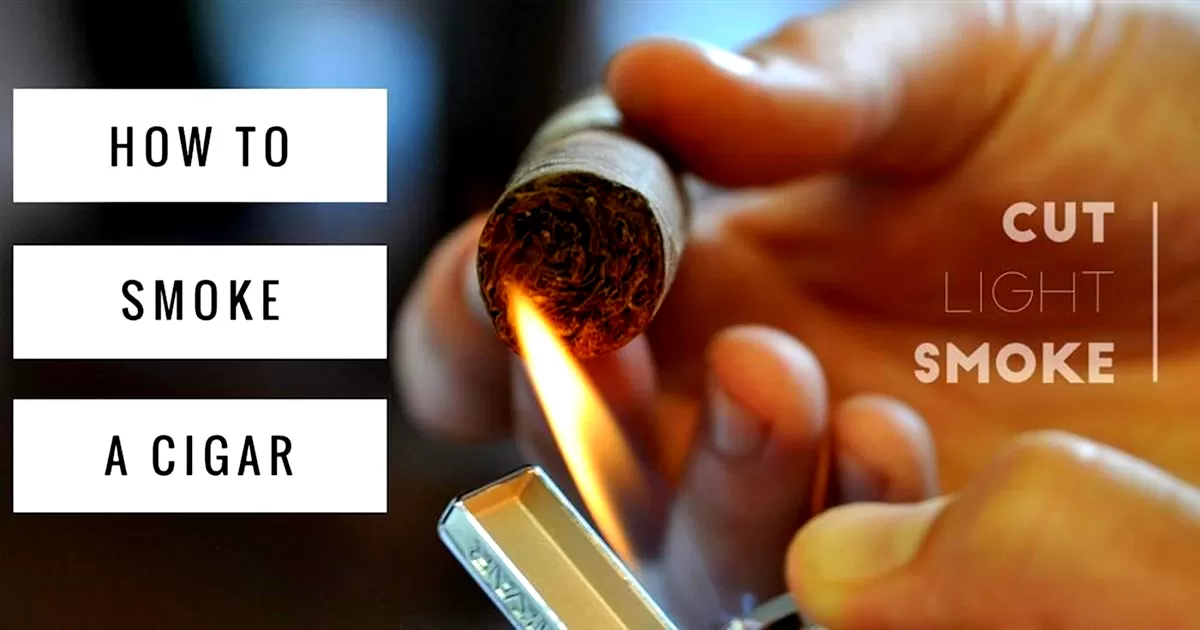 how to light a cigar