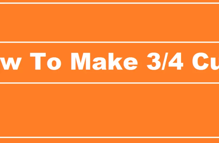 How Do I Convert Tablespoons To 3/4 Cup