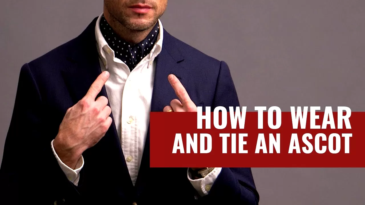 how to tie an ascot